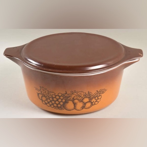 Vintage Pyrex Old Orchard handmade upcycled owl pendant and necklace charm - Picture 6 of 6